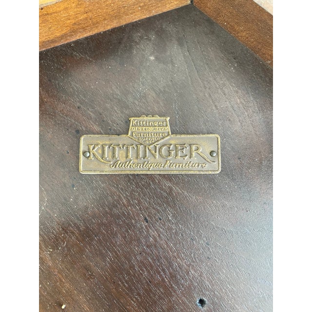 Vintage Kittinger Mahogany Round Side Table – Federal / Colonial Revival Style For Sale - Image 10 of 10