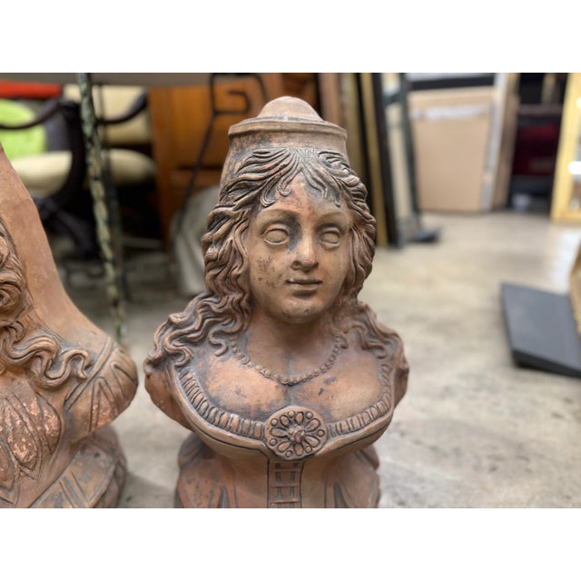 Pair of 19th Century Italian Terracotta Busts For Sale - Image 10 of 13