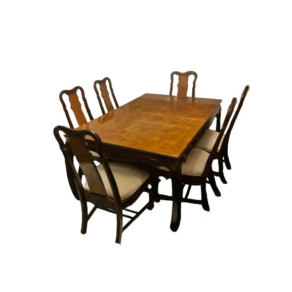 Vintage Vintage Universal Furniture Chinoiserie Dining Set Set of 10