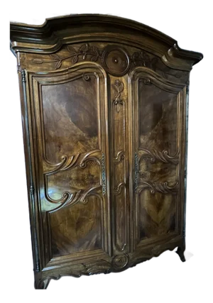 Louis XV French Burgundy Provincial Armoire Circa 1760 Chateau Cormatin