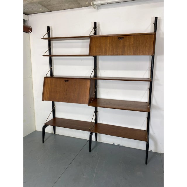Mid-Century Danish Style Teak Wall System by Louis Van Teeffelen for Wébé, 1950s For Sale - Image 10 of 10