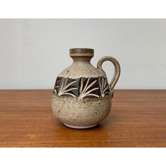Mid-Century Danish Studio Pottery Carafe Vase from Løvemose, Denmark, 1960s For Sale - Image 16 of 18