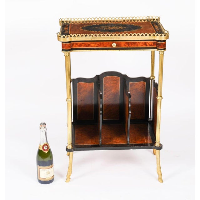 Antique French Ormolu Mounted Occasional Side Tables, 1800s, Set of 2 For Sale - Image 10 of 18