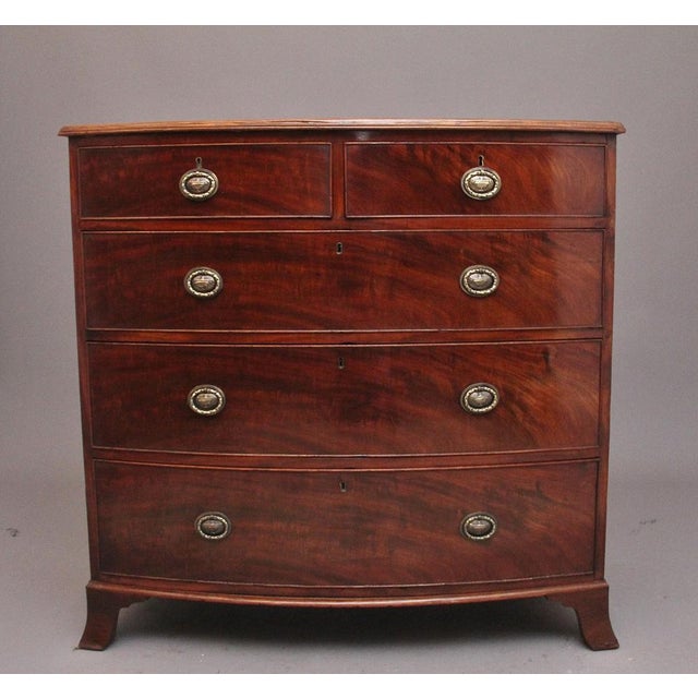 Antique Mahogany Bowfront Chest, 1810 For Sale - Image 11 of 11