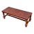 Chavín Culture Peruvian Tooled Leather Table Bench For Sale