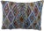 One-of-a-kind Moroccan pillow handwoven by the Berbers of the High Atlas Mountains. Featuring an ornate and lively diamond...