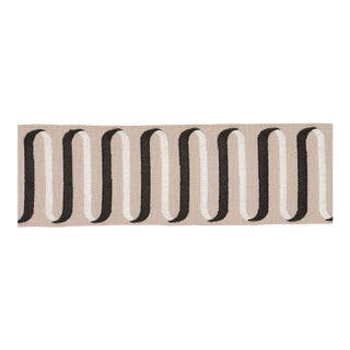 Schumacher Ribbon Tape Trim in Cream For Sale