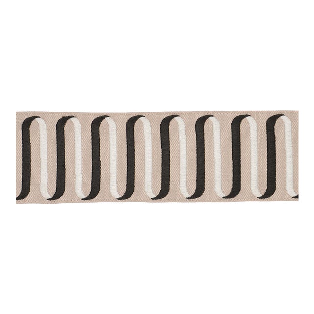 Schumacher Ribbon Tape Trim in Cream For Sale