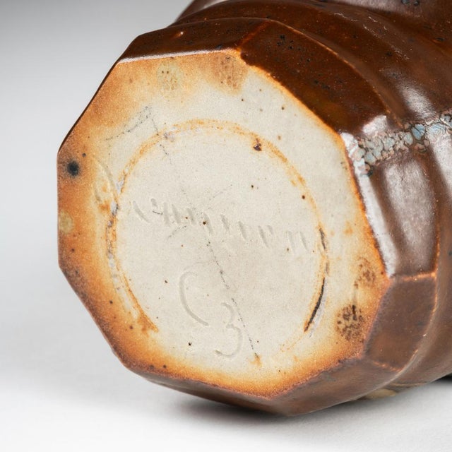 Glazed Stoneware Ceramic Vase by Paul Jeanneney, 1890s For Sale - Image 6 of 7