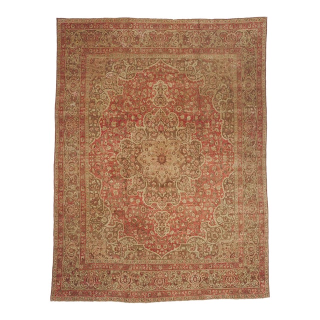 Haji Khalili Antique Persian Tabriz Rug, 09'00 X 12'00 For Sale