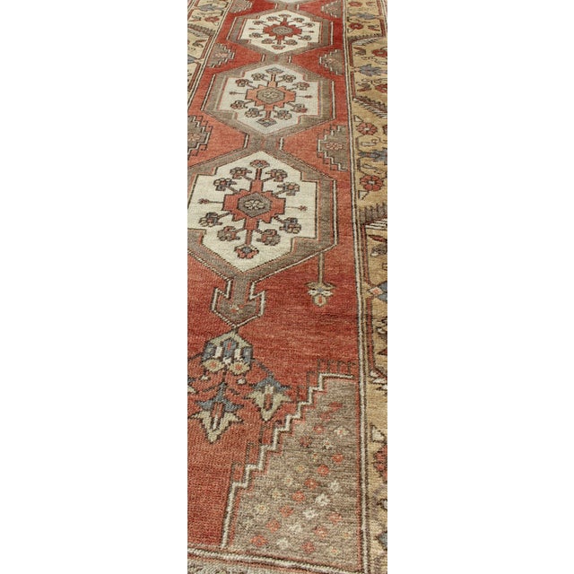 Narrow Runner Vintage Turkish Oushak Runner 2'6 X 12'6 For Sale In Atlanta - Image 6 of 8