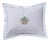 Cream Hydrangea Basket Boudoir Pillow Cover, Embroidered For Sale
