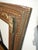 36 5/8" H Vintage French Country Gold Ornate Picture Frame W Green Inner Strip For Sale - Image 9 of 14
