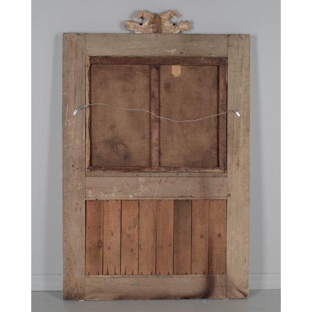 19th Century French Trumeau Mirror With Painting For Sale - Image 4 of 9