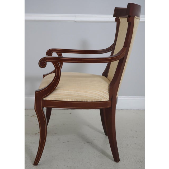 Neoclassical Set of 8 John Widdicomb Neoclassical Klismos Dining Room Chairs For Sale - Image 3 of 18