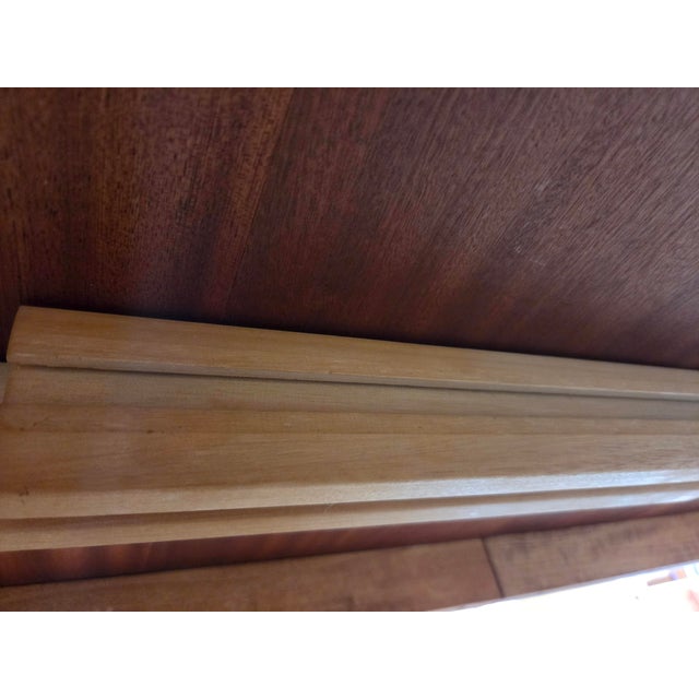Mid- Century Danish Modern Teak Dining Table Round Opens Oval 105 Inches With 3 Leaves For Sale - Image 11 of 18