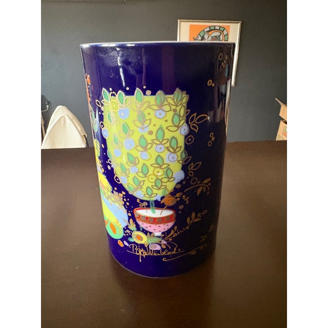 Modern Bjorn Wiinblad for Rosenthal "1001 Nights" Porcelain Vase For Sale - Image 3 of 10