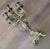 Baroque Set of 2 Brevettato Brass Candlebras For Sale - Image 3 of 12