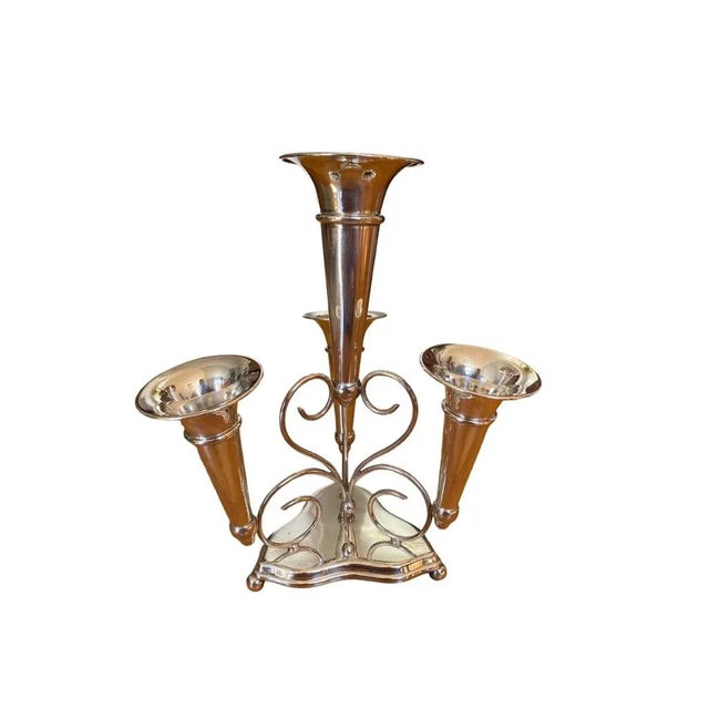 Antique Marples & Co Silver-Plate English Epergne Centerpiece For Sale In New York - Image 6 of 7