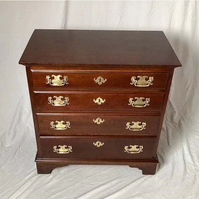A Solid Pennsylvania Cherry Small Bachelors Chest With Chippendale