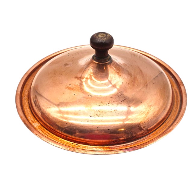 Vintage Charles R. Reugger New York Copper and Brass Complete Chafing Dish For Sale - Image 12 of 16