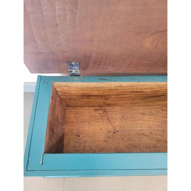 Antique Lacquered Table Trunk For Sale - Image 11 of 17