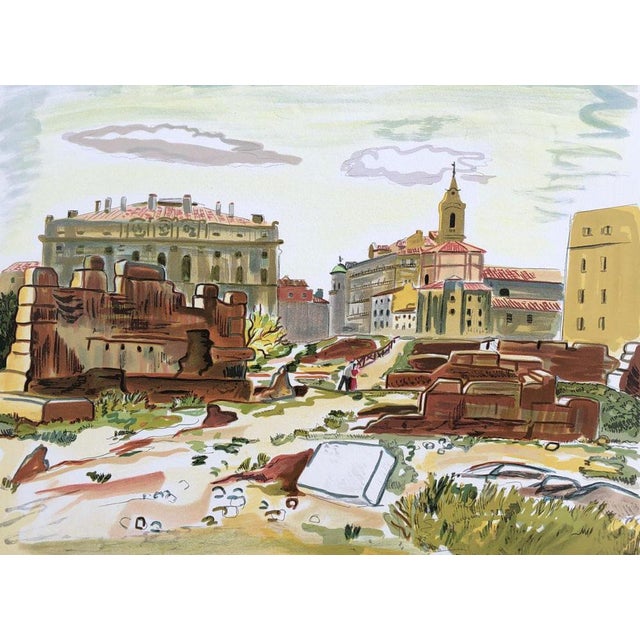 Yves Brayer, The Excavations of Massalia: The Dust of Time, 20th Century, Lithograph For Sale - Image 5 of 5