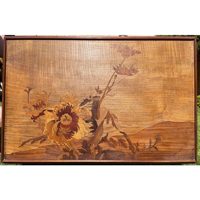 Art Nouveau Style Mahogany and Marquetry Side Table by Louis Majorelle For Sale - Image 5 of 13