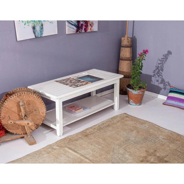 Turkish Vintage Washed Out Kars Wool Rug For Sale In Los Angeles - Image 6 of 6