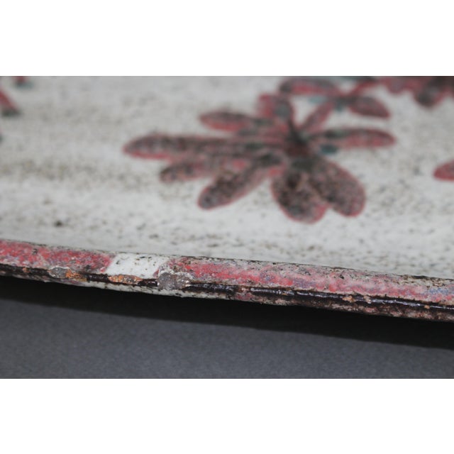 Large French Ceramic Tray by Gustave Reynaud for Le Mûrier, 1960s For Sale - Image 10 of 13