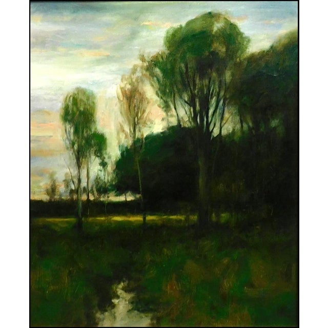 "Dry Creek Sunset" framed Original Oil Painting on Canvas by Dennis Sheehan Hand Signed by the Artist museum mounted,...