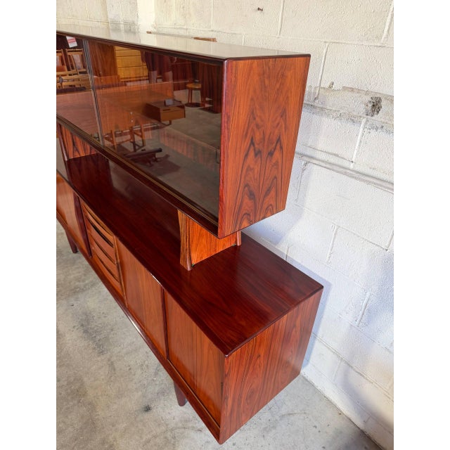 Arne Vodder Rosewood Sideboard Credenza With Hutch Vintage Danish Mid-Century Modern For Sale - Image 11 of 16