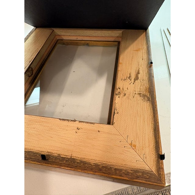 Ethan Allen Vintage Faux Gilt Bamboo Picture Frame 5 X7 For Sale - Image 4 of 13