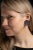 1990s Pair of Diamond, Iolite and Moonstone Flower Stud Earrings For Sale - Image 4 of 4