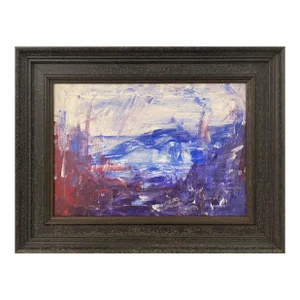 Blue Mountain Abstract Expressionist Painting by Contemporary British Artist
