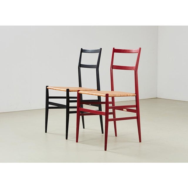 Mid-Century Modern Superleggera Chairs by Gio Ponti for Cassina, Italy, 1957, Set of 2 For Sale - Image 3 of 13