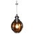 Mid-Century Octagonal Smoked Glass and Chrome Globe Pendant Light, 1960s For Sale - Image 13 of 13