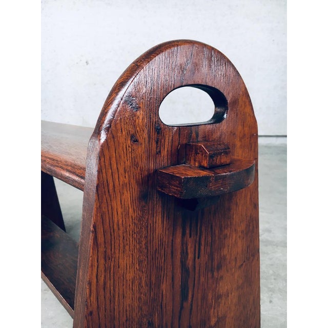 Handcrafted Jointed Two Tier Side Table, France, 1950s For Sale - Image 4 of 18