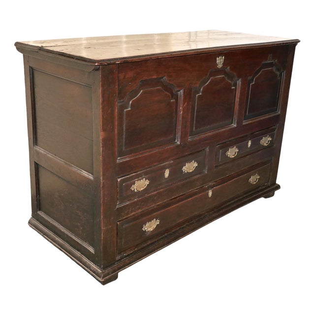 Large Antique Three-Drawer Mule Chest For Sale