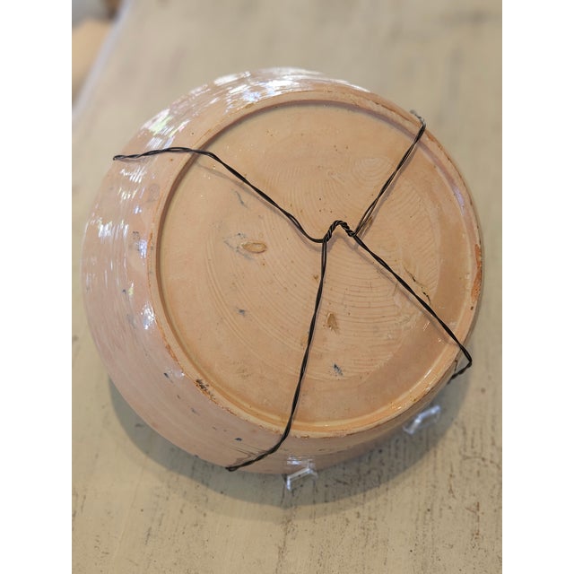 Rustic European Mid 19th Century Spanish Ceramic Fajalauza Bowl From Granada For Sale - Image 3 of 7
