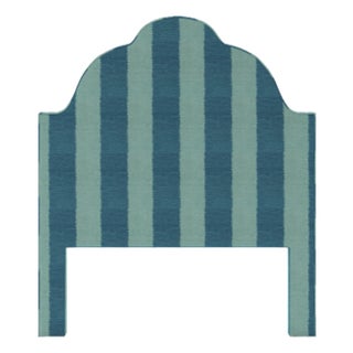 Cascade Headboard in Schumacher Bagan, Peacock - Queen For Sale