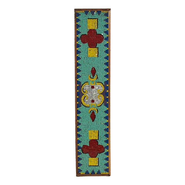 Vintage Glass Mosaic on Panel For Sale