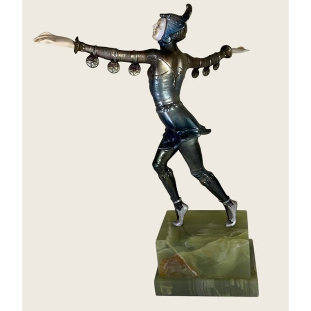Art Deco Art Deco Gerdago Like Cold Painted Lady Sculpture C 1920 For Sale - Image 3 of 8