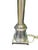 Traditional Restoration Hardware Table Lamp Nickeled Corinthian Column Shade For Sale - Image 3 of 7