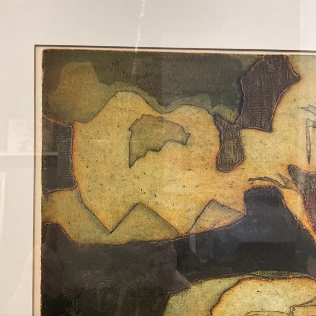 Vintage Original Woodblock Print Molly J Schiff For Sale - Image 4 of 6