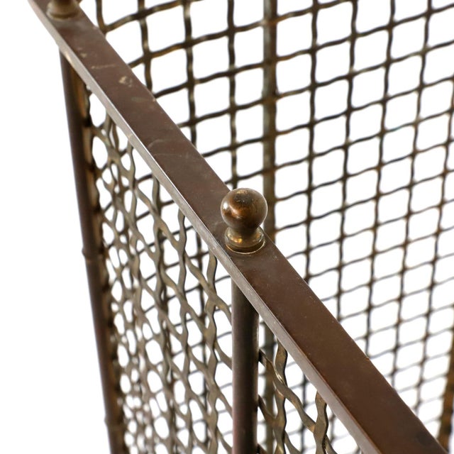 Antique Industrial Brass Cashier Bank Teller or Post Office Cage Window For Sale - Image 6 of 8