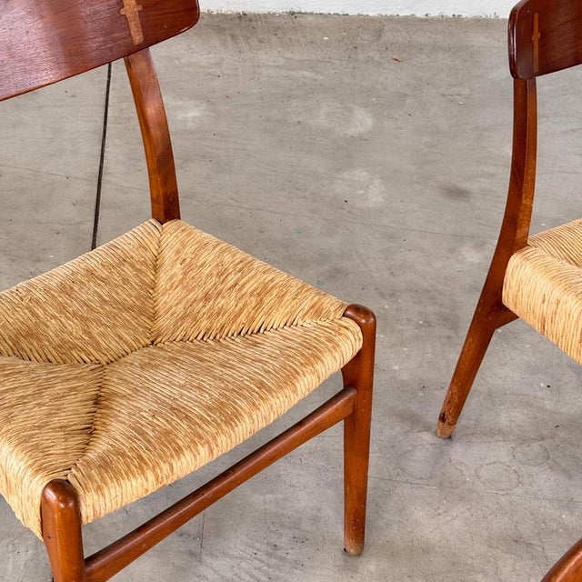 Brown CH23 Dining Chairs by Hans J. Wegner for Carl Hansen, Denmark, 1951, Set of 8 For Sale - Image 8 of 18