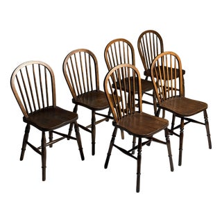 Windsor Chairs, 1960s, Set of 6 For Sale