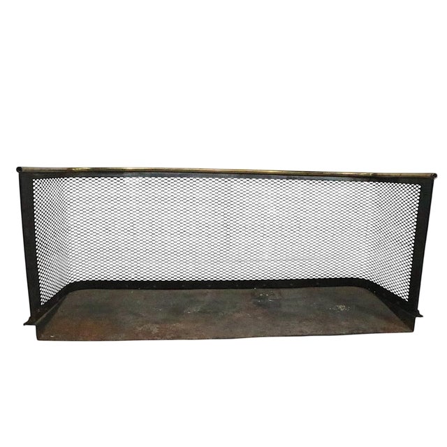 Black Antique Nursery Fireplace Fender For Sale - Image 8 of 12