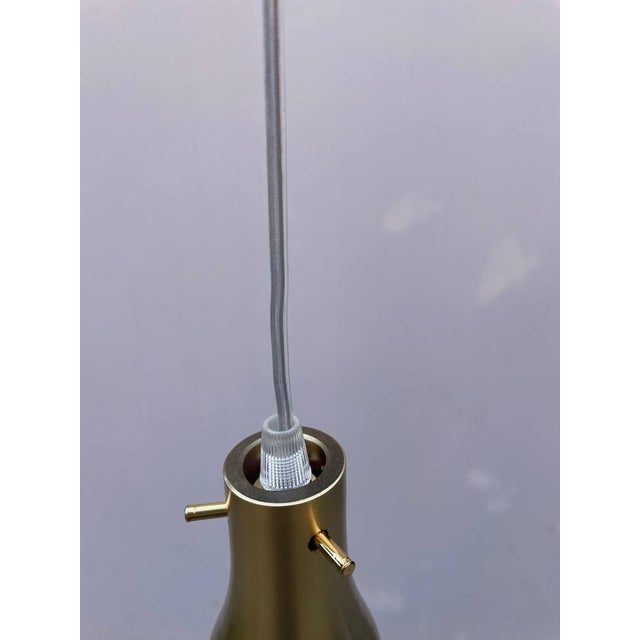 Vintage Italian Pendant in Grey and Golden Glass from Mariana Iskra Atelier, 1990s For Sale - Image 4 of 8